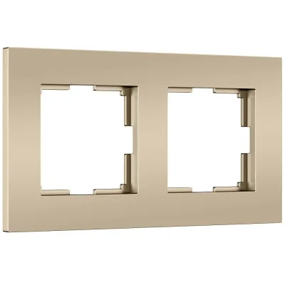 Рамка Werkel Slab двухместная шампань софт (a071624)