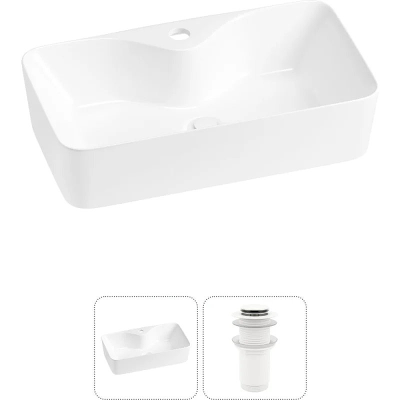 Комплект 2 в 1 Lavinia Boho Bathroom Sink накладная раковина 54x30 см 3331110 20215274R