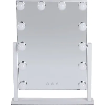 Зеркало с подсветкой BRABIX 12 LED-ламп, 3 режима свечения, 29x38см, 220V 609336