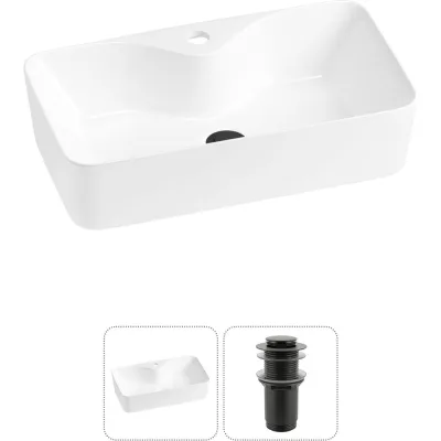 Комплект Wellsee 2 в 1 Lavinia Boho Bathroom Sink накладная раковина 54x30 см 20215272R