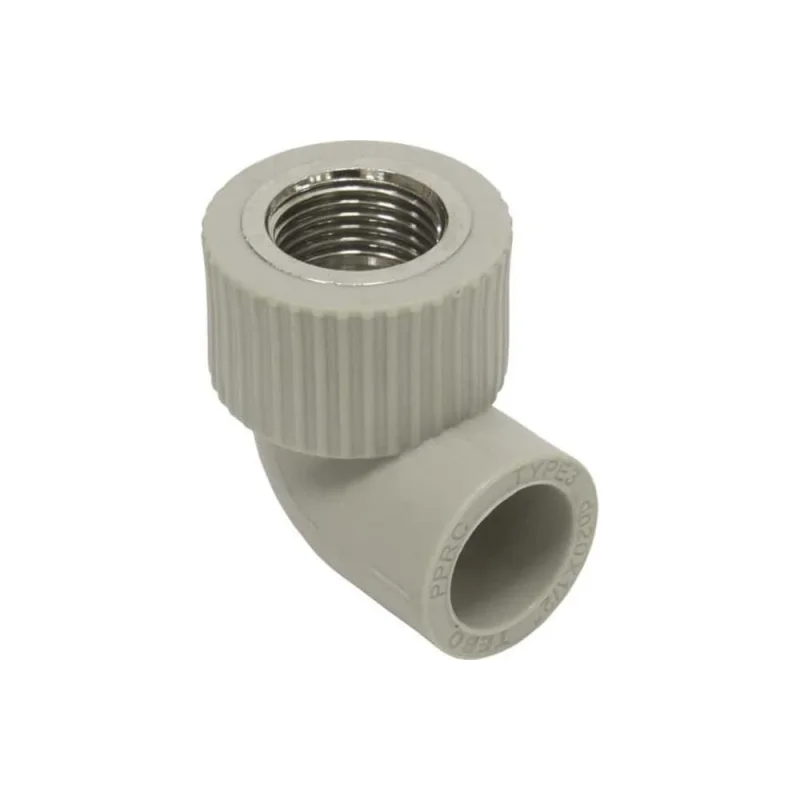 Угольник комбинированный TEBO PPR 20x1/2 ВР, серый 031033403