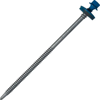 Саморез для сэндвич-панелей HARDWEX ТМ HWX5-P10-6.3/5.5x135 мм, св.№3, RUSPERT, RAL 5015, 100 шт. 5190000240683