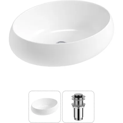 Комплект 2 в 1 Wellsee Lavinia Boho Bathroom Sink накладная раковина 46x31 см (состоит из 3331108 20215063R