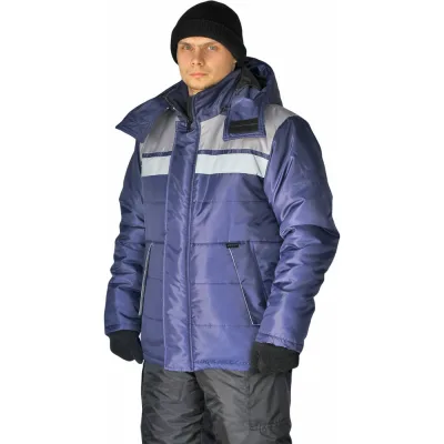 Зимняя куртка URSUS ЭРЕБУС темно-синий/серый КУР515-005; 56-58, 170-176