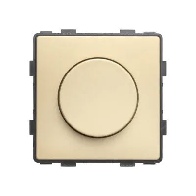 Диммер Vell золотой, механический поворотный 48x48 мм, модуль 1379029