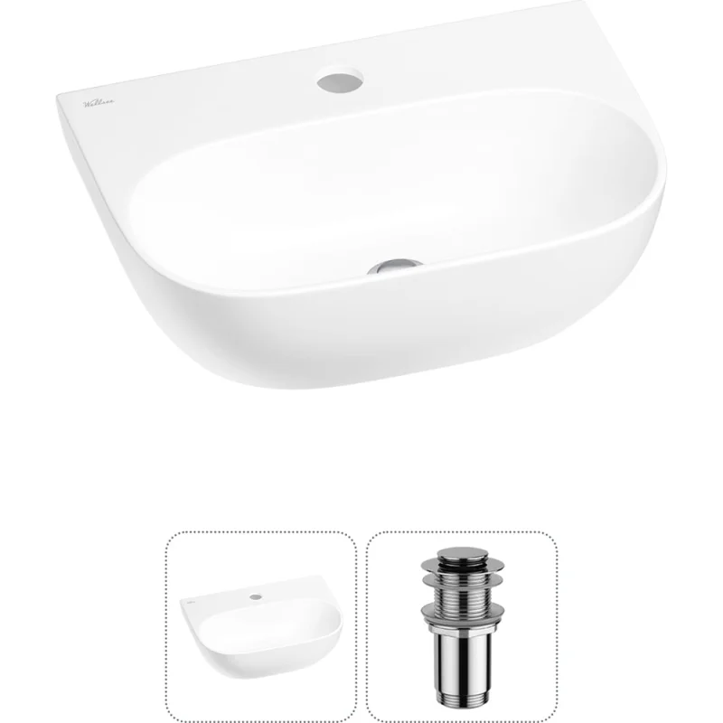 Мини-раковина для ванной комнаты или туалета Wellsee WC Area в наборе 2 в 1 20212185R