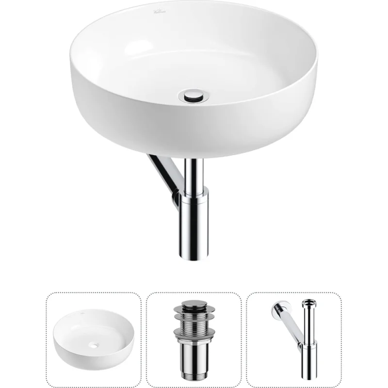 Набор Wellsee 3 в 1 Belle Spa 3.0 накладная раковина 44x44 см 20212637R