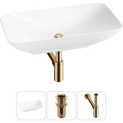 Набор Wellsee 3 в 1 Demure накладная раковина 60x36 см 20214589R