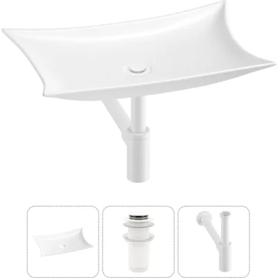 Комплект Wellsee 3 в 1 Lavinia Boho Bathroom Sink накладная раковина 59x39 см 3331111 20215294R