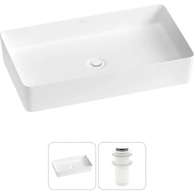 Набор Wellsee 2 в 1 FreeDom 2.0 накладная раковина 60x34 см 20214554R