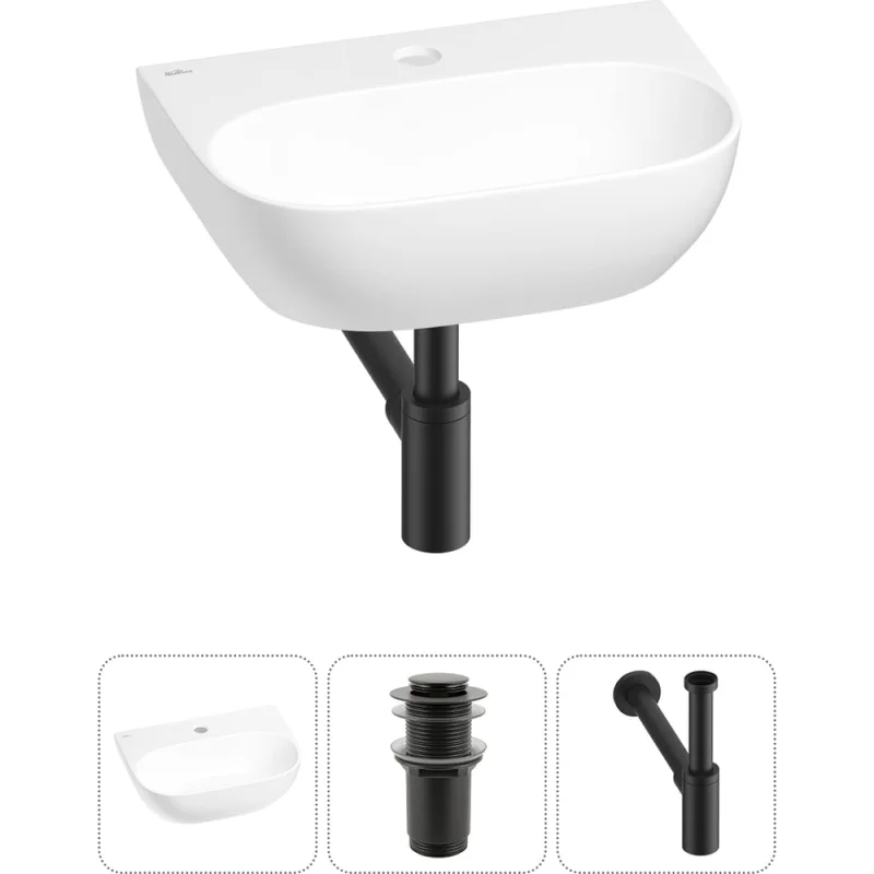 Мини-раковина для ванной комнаты или туалета Wellsee WC Area в наборе 3 в 1 20212190R