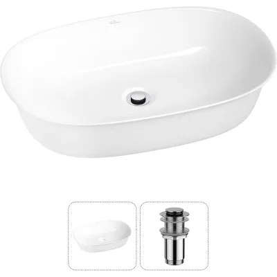 Набор Wellsee 2 в 1 Brillant iCon накладная раковина 60x40 см 20214643R