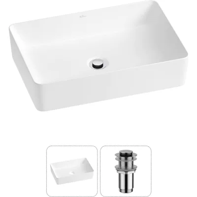 Набор Wellsee 2 в 1 FreeDom 2.0 накладная раковина 50x34 см 20214455R