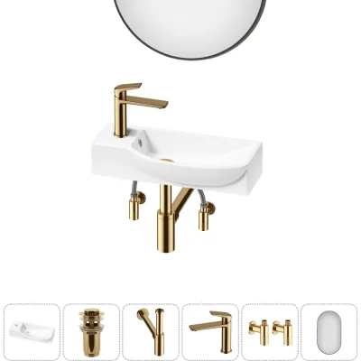 ΠΠΎΠΌΠΏΠ»Π΅ΠΊΡ Wellsee 6 Π² 1 Lavinia Boho Bathroom Sink Π½Π°ΠΊΠ»Π°Π΄Π½Π°Ρ/ΠΏΠΎΠ΄Π²Π΅ΡΠ½Π°Ρ ΡΠ°ΠΊΠΎΠ²ΠΈΠ½Π° 50x24 ΡΠΌ 20219655R