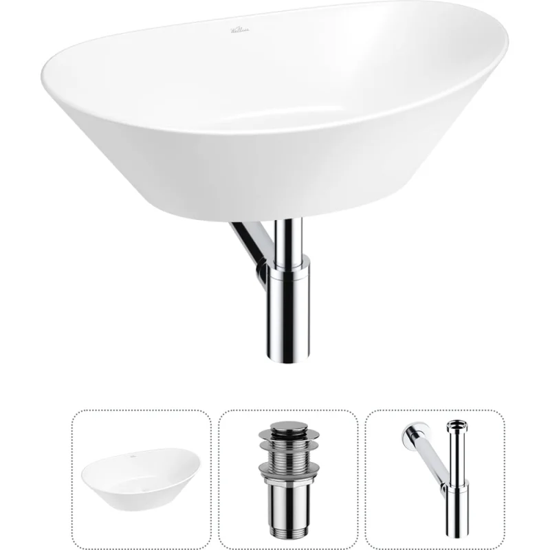 Набор Wellsee 3 в 1 Dulcet Tones накладная раковина 36x25 см 20212205R