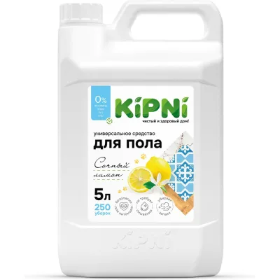 Средство для мытья пола KIPNI Сочный лимон, канистра 5л 4620219473134