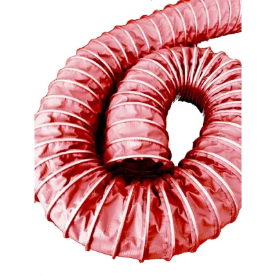 Воздуховод полимерный СL VINIL 140 мм, 5 м, CLIP, красный TEX 140/5R