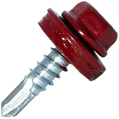 Саморез кровельный по металлу HARDWEX ТМ HWX7-W-P9-5.5x25 мм, св.№3, RAL 3011, 250 шт. 5190000023866