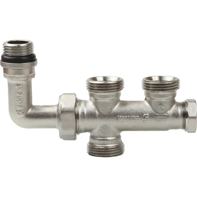 Узел бокового подключения радиатора SANEXT НР 1/2" x ВР 3/4" евроконус 4963