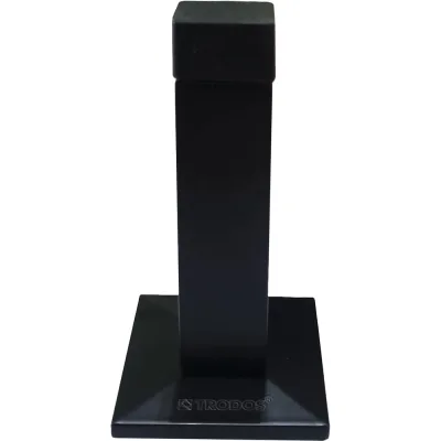 Упор дверной Trodos D75 L75, черный матовый, хедер 206092