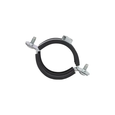 Хомут сантехнический 1/4 для крепления труб 1 дюйма шпилька 8х80 мм дюбель оцинкованное покрытие 40-45 мм, 5 шт. ARNO INDUSTRIES AM3112540436899