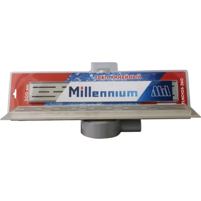 Линейный трап Millennium 80 см для душа из нержавеющей стали с сухим поворотным гидрозатвором TLN0108-360 УТ000044747