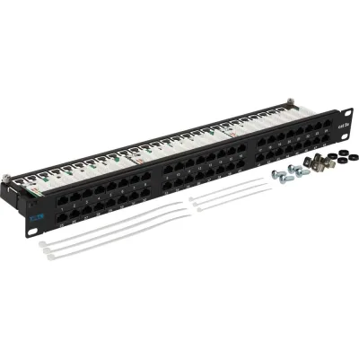 ΠΠ°ΡΡ-ΠΏΠ°Π½Π΅Π»Ρ TWT 19", 48 ΠΏΠΎΡΡΠΎΠ² RJ-45, ΠΊΠ°ΡΠ΅Π³ΠΎΡΠΈΡ 5e, UTP, 1U, -PP48/1U-U5E TWT-PP48/1U-U5E