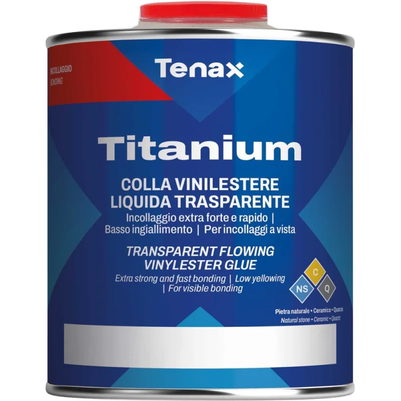 ΠΠΎΠ»ΠΈΡΡΠΈΡΠ½ΡΠΉ ΠΊΠ»Π΅ΠΉ Tenax Titanium Liquido ΠΏΡΠΎΠ·ΡΠ°ΡΠ½ΡΠΉ, 0.125 Π» 039.210.6264