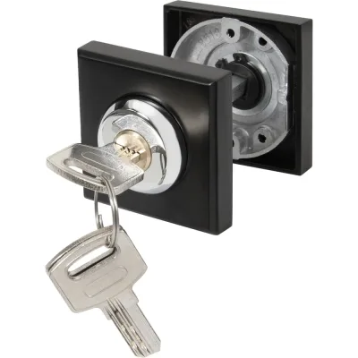 Ручка поворотная с фиксацией ключом AJAX BK6.FIX.JK BL-24 черный 49807