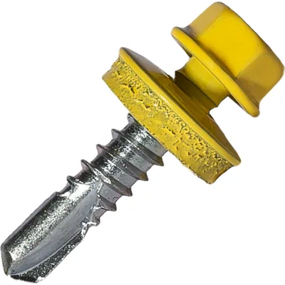 Саморез кровельный по металлу HARDWEX ТМ HWX7-W-P9-5.5x25 мм, св.№3, RAL 1018, 250 шт. 5190000023811