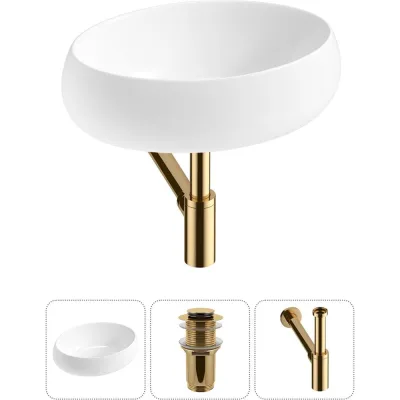 Комплект 3 в 1 Wellsee Lavinia Boho Bathroom Sink накладная раковина 46x31 см (состоит из 3331108 20215069R