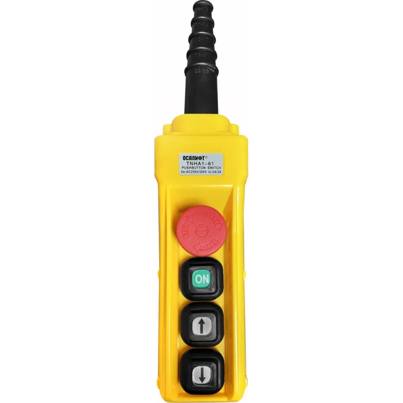Пульт управления OCALIFT 2 кнопки, 1 скорость, стоп ключ старт, IP55 TNHA1-61