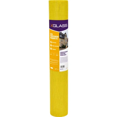 Сетка стеклотканевая фасадная X-Glass Pro 50 5x5 мм, 1x50 м, 145 гр/кв.м 270073