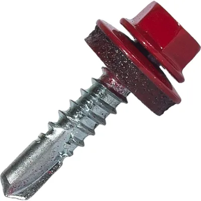 Саморез кровельный по металлу HARDWEX ТМ HWX7-W-P9-5.5x25 мм, св.№3, RAL 3003, 250 шт. 5190000023835