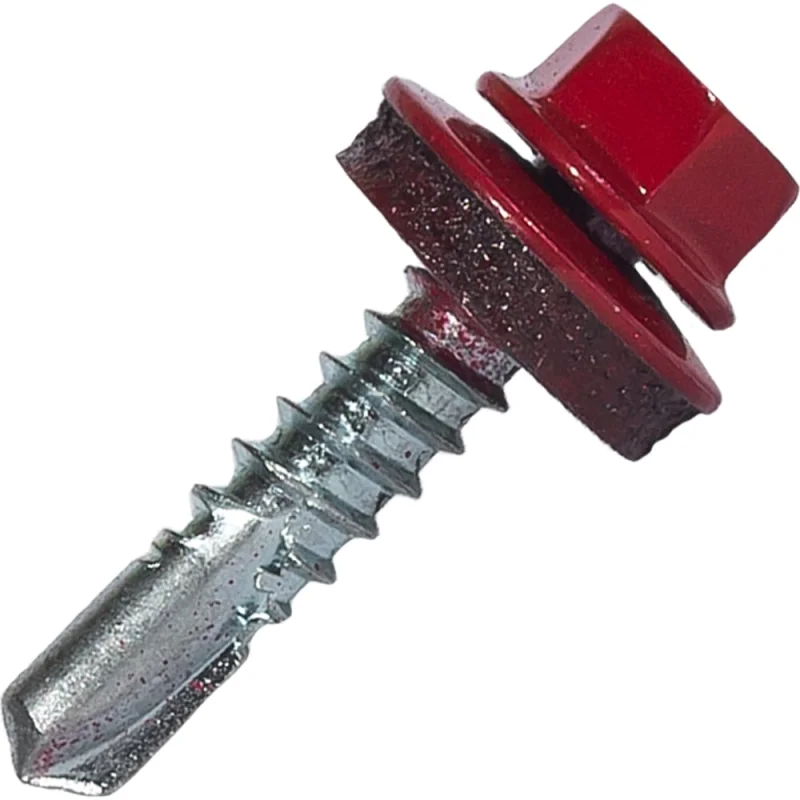 Саморез кровельный по металлу HARDWEX ТМ HWX7-W-P9-5.5x25 мм, св.№3, RAL 3003, 250 шт. 5190000023835