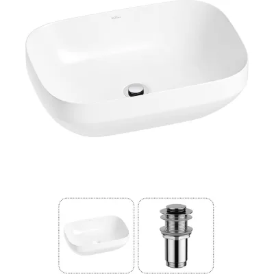 Набор Wellsee 2 в 1 Air Gap S накладная раковина 50x35 см 20212405R