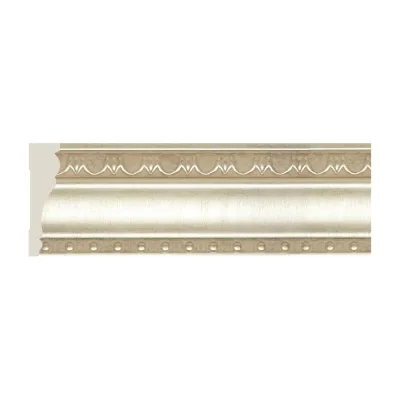 Потолочный плинтус Cosca Decor интерьерный багет, 90 мм, платина СПБ051709