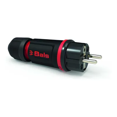Вилка Bals Schuko 16A 3п(2P+E) 250В, IP54 красный MULTI-GRIP 7373-1