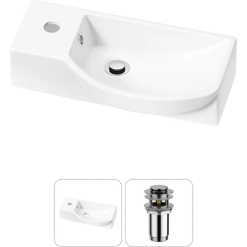 Комплект 2 в 1 Lavinia Boho Bathroom Sink накладная/подвесная раковина 45x24 см 20216077R
