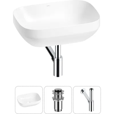 Набор Wellsee 3 в 1 Air Gap S накладная раковина 50x35 см 20212409R