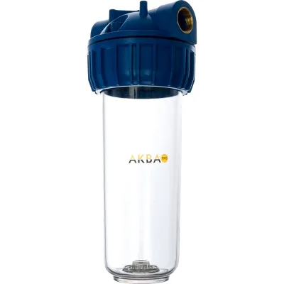 Корпус фильтра 10SL AQUAPRO прозрачный, 6 бар, лат. 3/4" 418