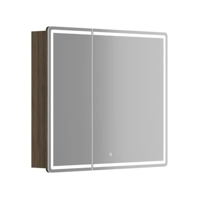 Зеркальный шкаф для ванной комнаты Sancos Mirror 890x150x740 мм, с LED подсветкой, цвет дуб чарльстон MI90ECH