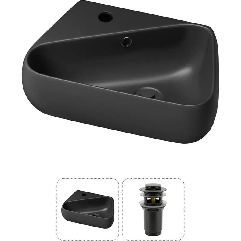 Комплект Wellsee 2 в 1 Lavinia Boho Bathroom Sink накладная/подвесная раковина 44x27 см 20216598R