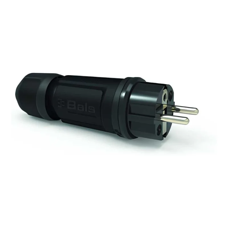 Вилка Bals Schuko16A 3п(2P+E) 250В, IP54 черный MULTI-GRIP 7372-1
