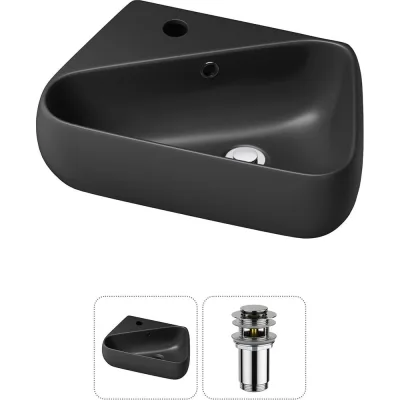 Комплект Wellsee 2 в 1 Lavinia Boho Bathroom Sink накладная/подвесная раковина 44x27 см 20216597R