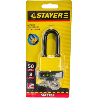 Навесной всепогодный замок 50 мм STAYER MASTER 37141-40