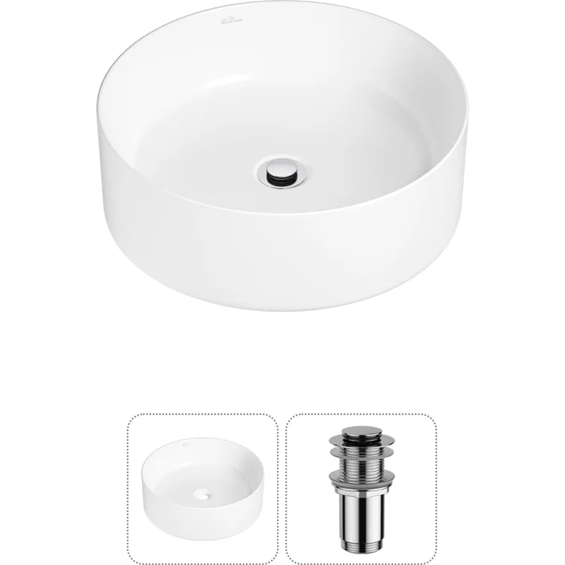 Набор Wellsee 2 в 1 Belle Spa накладная раковина 38x38 см 20212141R