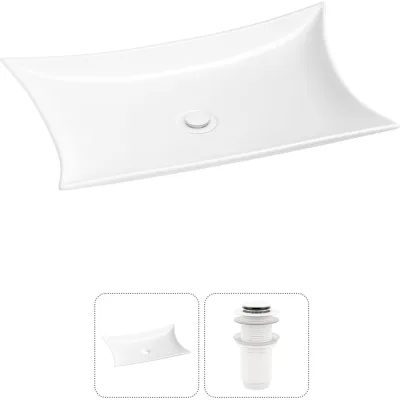 Комплект 2 в 1 Wellsee Bathroom Sink накладная раковина 59x39 см, состоит из 3331111 20215290R