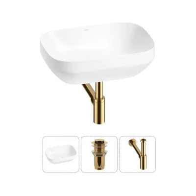 Набор Wellsee 3 в 1 Air Gap S накладная раковина 50x35 см 20212411R