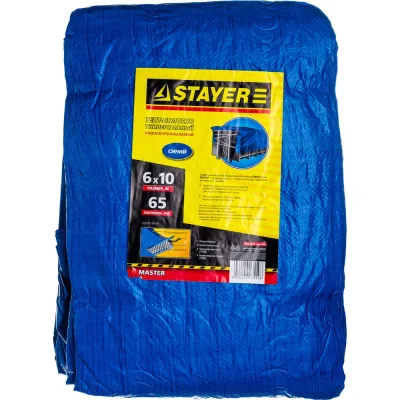 Универсальный тент-полотно с люверсами 6х10 м STAYER MASTER 12560-06-10